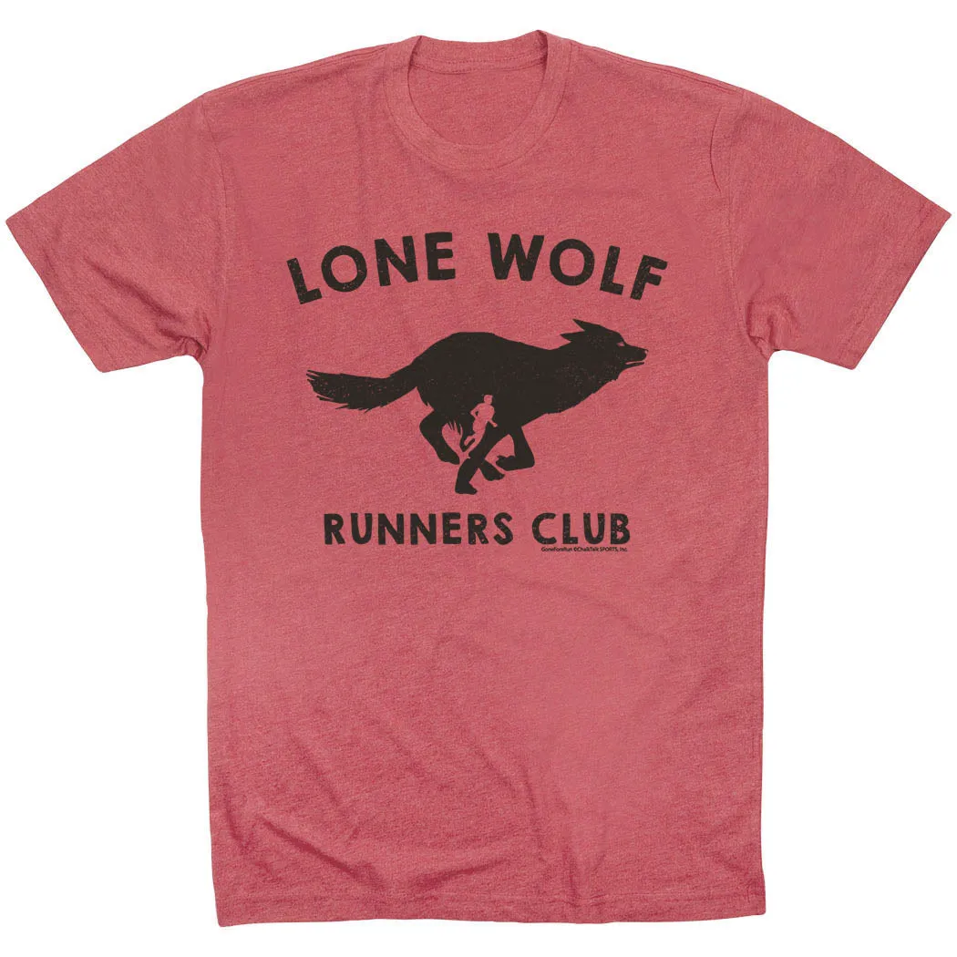 Perfect for Workouts Running Short Sleeve T-Shirt - Run Club Lone Wolf