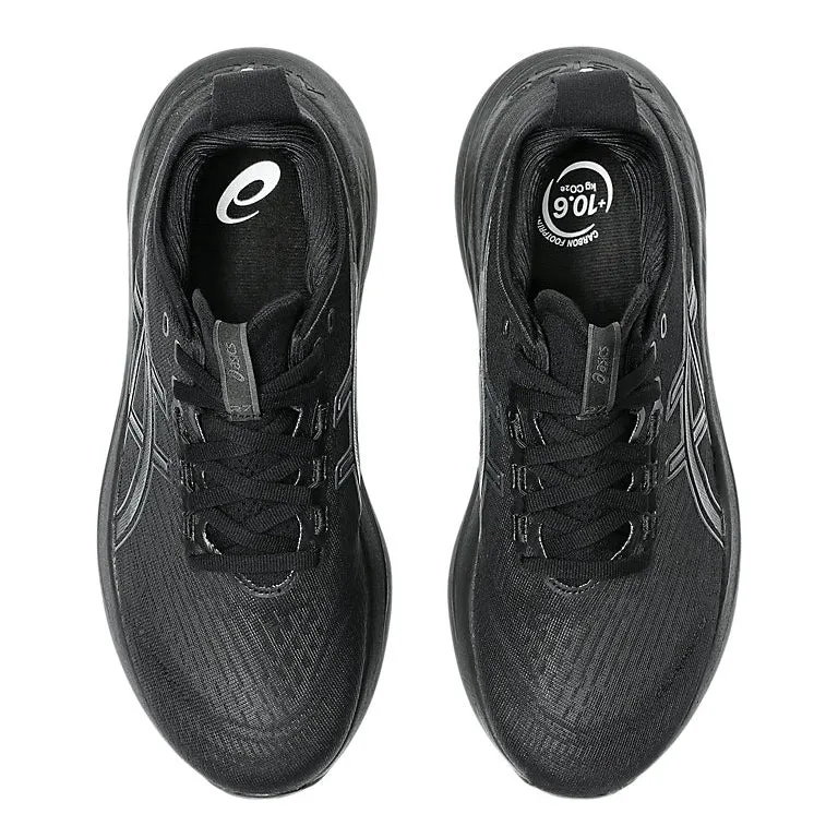 Asics Men's Gel-Nimbus 27 Running Shoes Black / Graphite Grey stretchy - upper - feature shoes Non Chafing Tongue