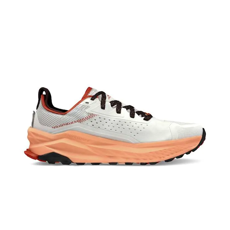 Altra Men's Olympus 6 (Gray / Orange) canyon trail shoes Ultra Cushioned Collar