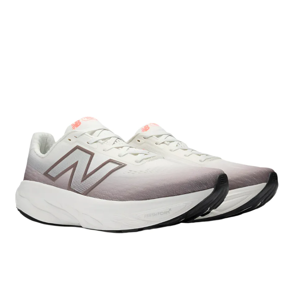 New Balance Men's 1080 V14 Running Shoes in Earth Shadow with Reflection and Urgent Red AW25 Propulsion plate Lightweight Cushioned Sole