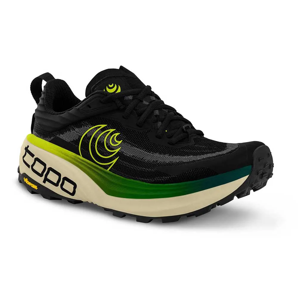 Efficient Running Shoes Men's Vista Trail Running Shoe - Black/Lime - Regular (D)