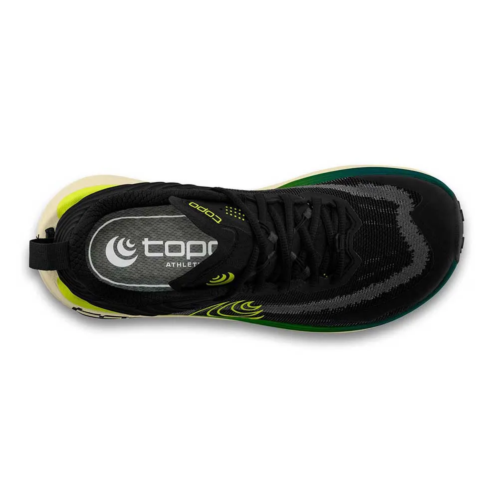 mountain sports shoes forest trail shoes Men's Vista Trail Running Shoe - Black/Lime - Regular (D)