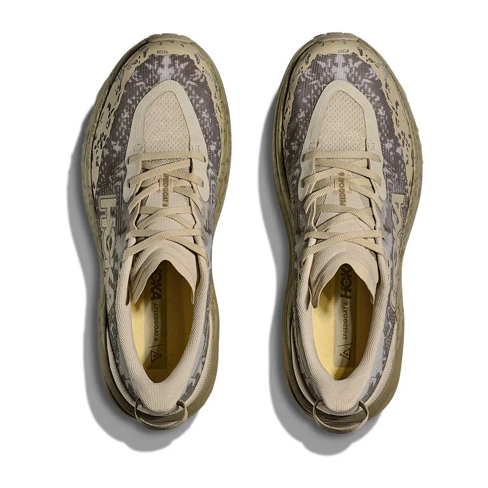 Men's Speedgoat 6 Trail Running Shoe - Oyster Mushroom/Wild Mushroom - Regular (D) Impact Diffusion Layer