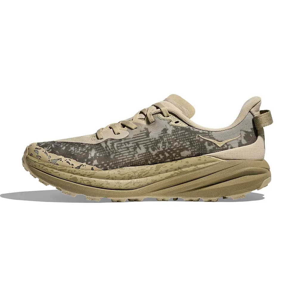 Men's Speedgoat 6 Trail Running Shoe - Oyster Mushroom/Wild Mushroom - Regular (D) Quick Release Harness Flexible Midsole