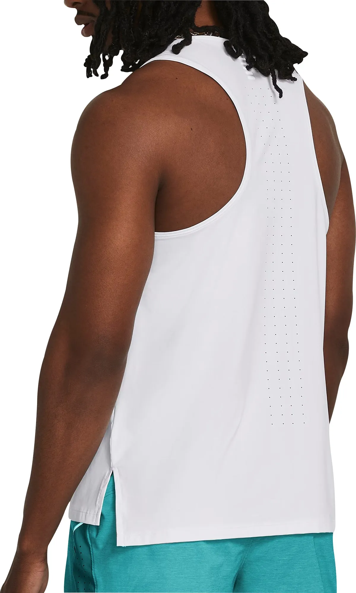 Under Armour Launch Elite Mens Running Vest - White All Day Comfort Fit