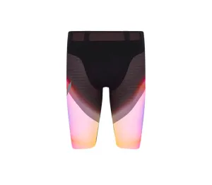 Men's Marathon Speed Shorts | Black/Summer Rainbow Sport Ready Fit Flex Foam Insert
