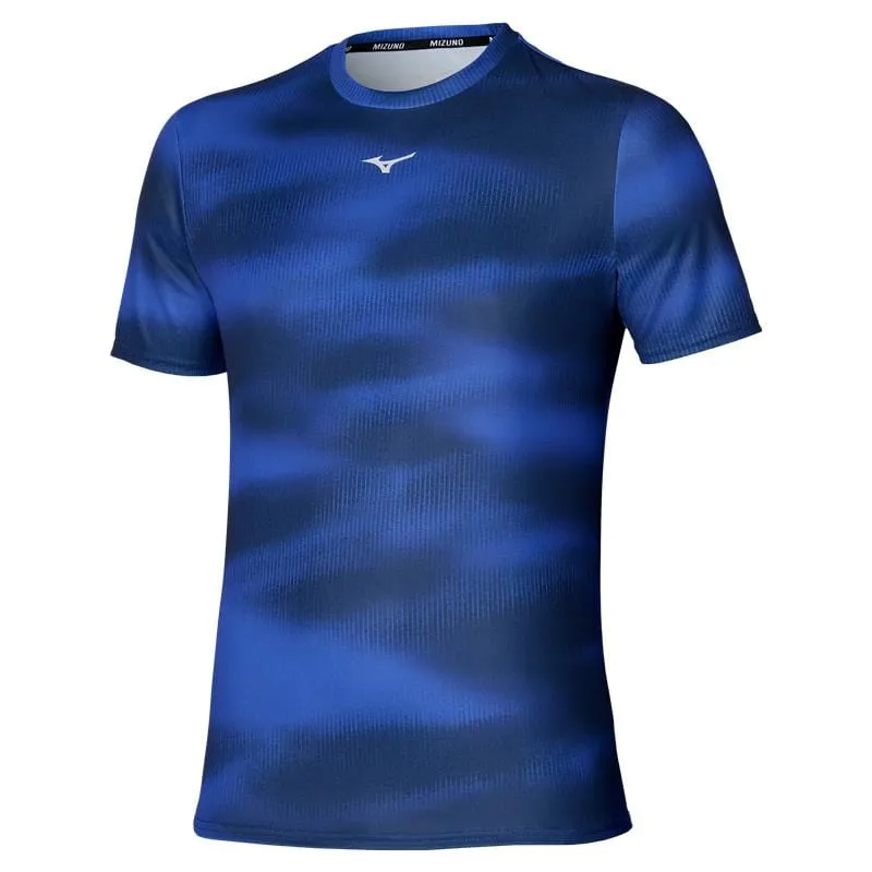 Drip Dry Fabric Mizuno Men's Core Graphic Tee in Reflex Blue SS25