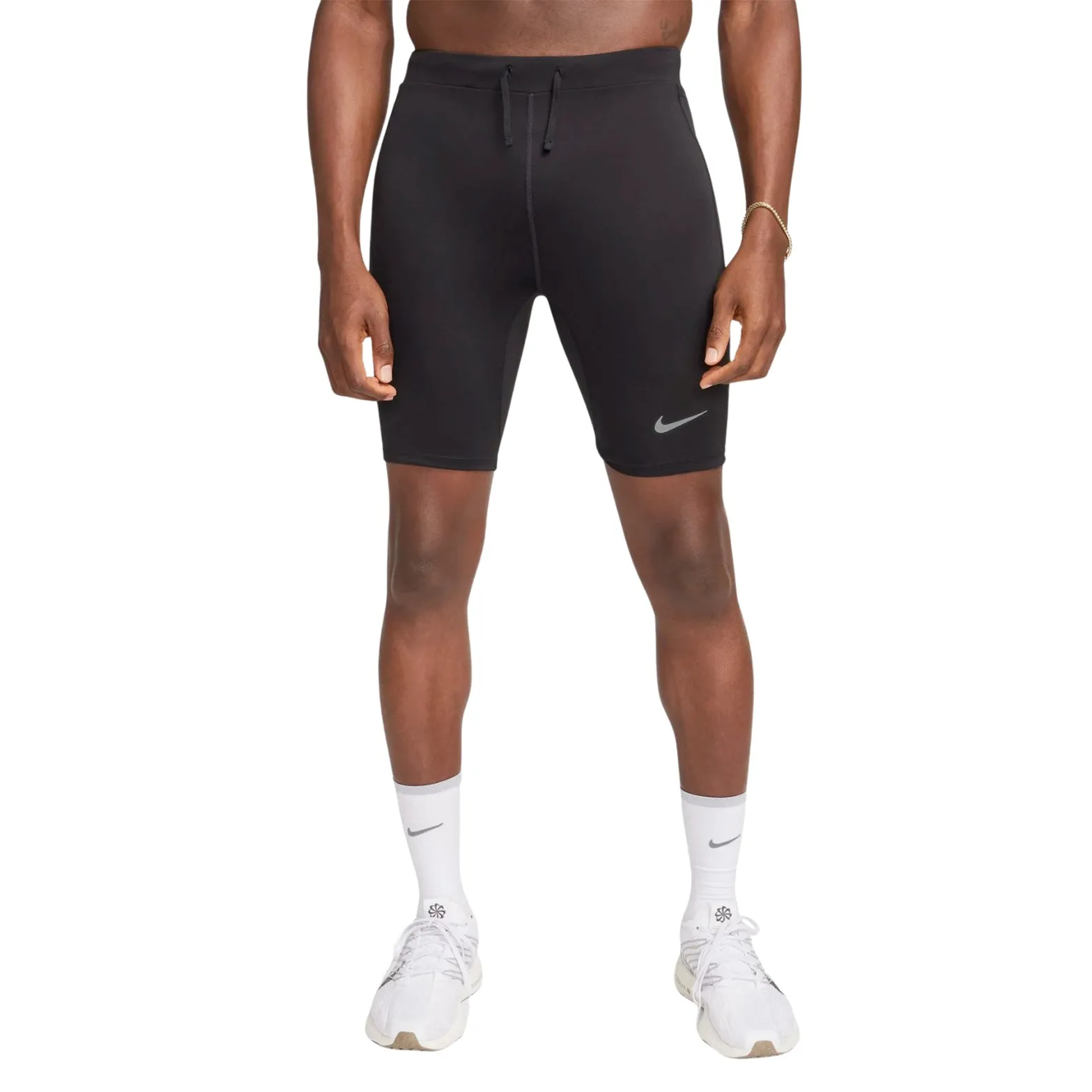 Nike Men's Dri-FIT Half Tights Black Summer Wear Minimalist Style