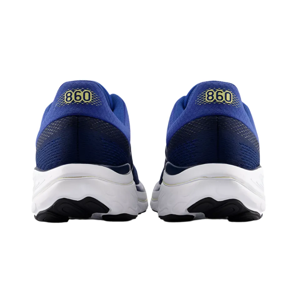 New Balance Men's 860 V14 Running Shoes in Galaxy Blue/NB Navy/Winter Grass AW25 mesh upper breathability hook - and - loop running shoes