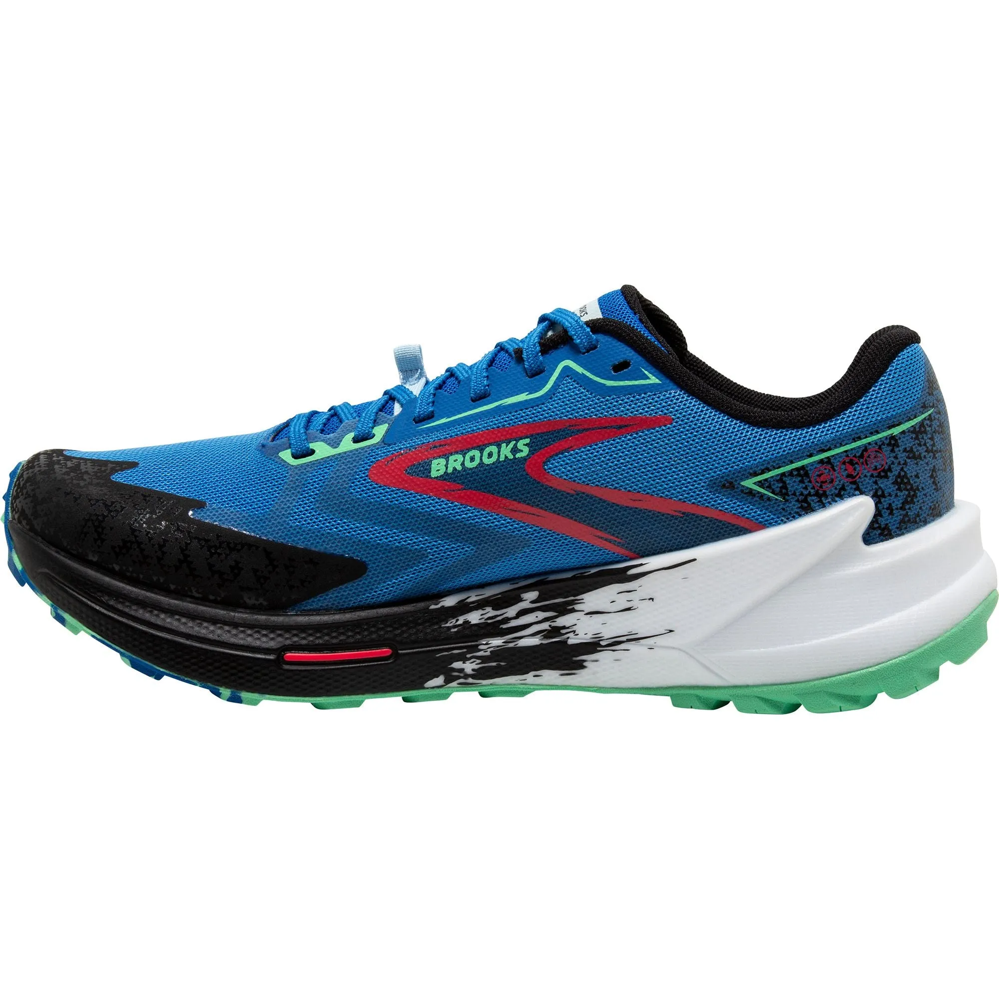 Brooks Catamount 3 Mens Trail Running Shoes - Blue stylish trail shoes hybrid performance sneakers