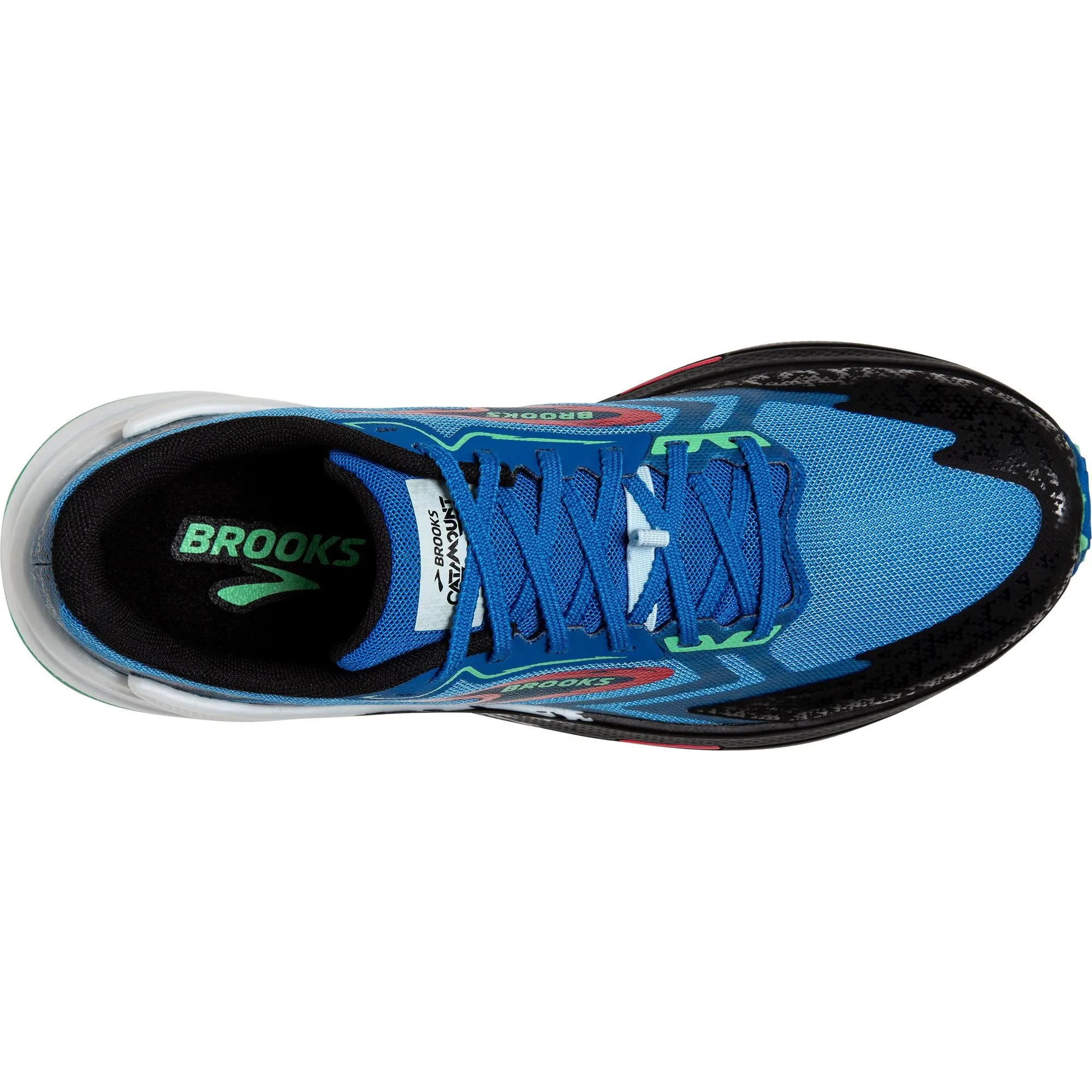 Stabilizing Heel Counter Dynamic Fit Brooks Catamount 3 Mens Trail Running Shoes - Blue