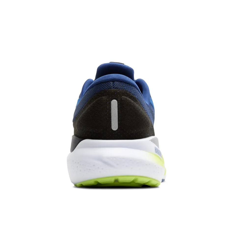 Brooks Men's Adrenaline GTS 24 Running Shoes in Navy Pony/Black/Acid Lime AW25 Neutral Stride Design long - distance runners