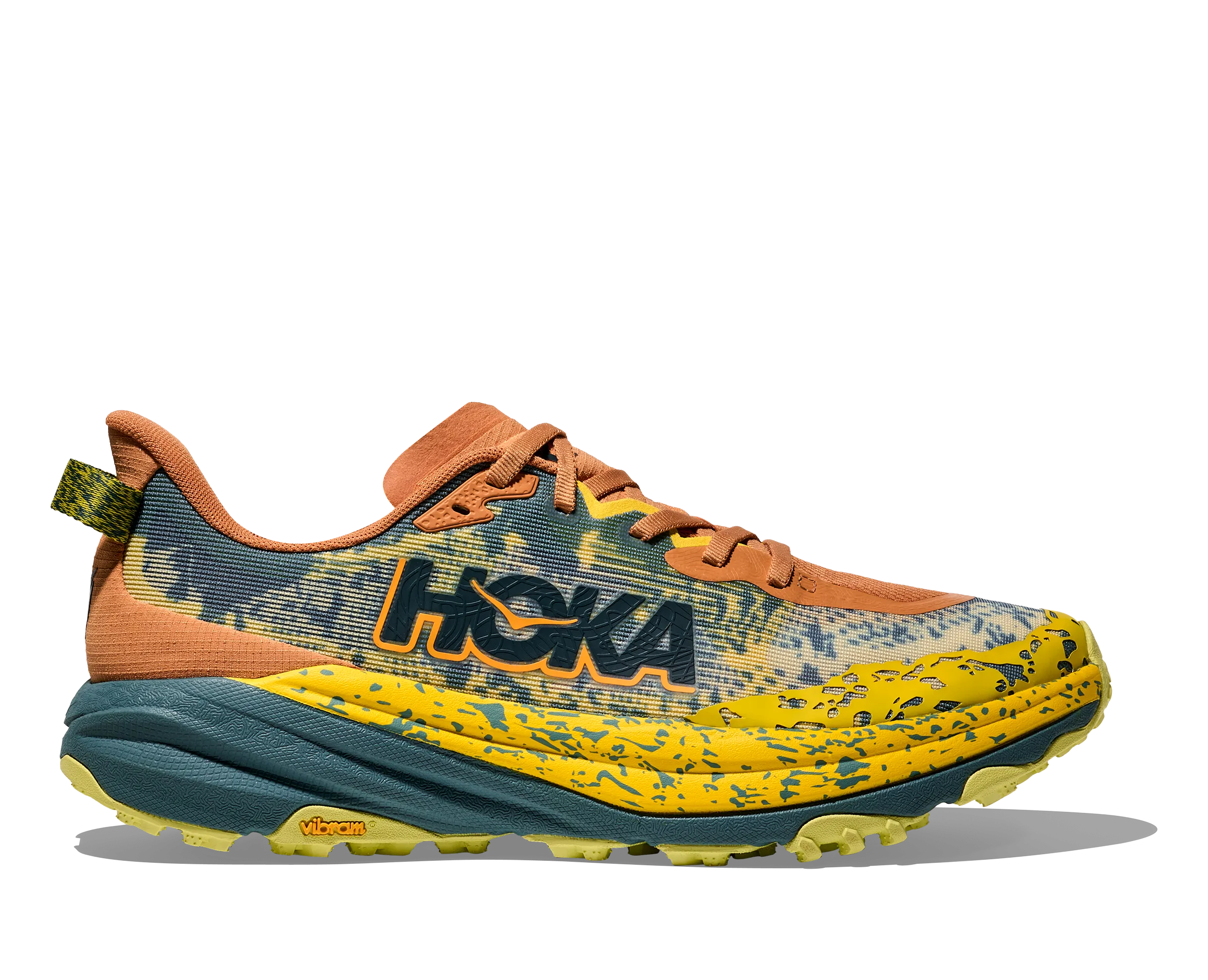 Torsion Stability Bar versatile trail running shoes Men's Speedgoat 6 (TTT - Terra Cotta/Mountain Fog)