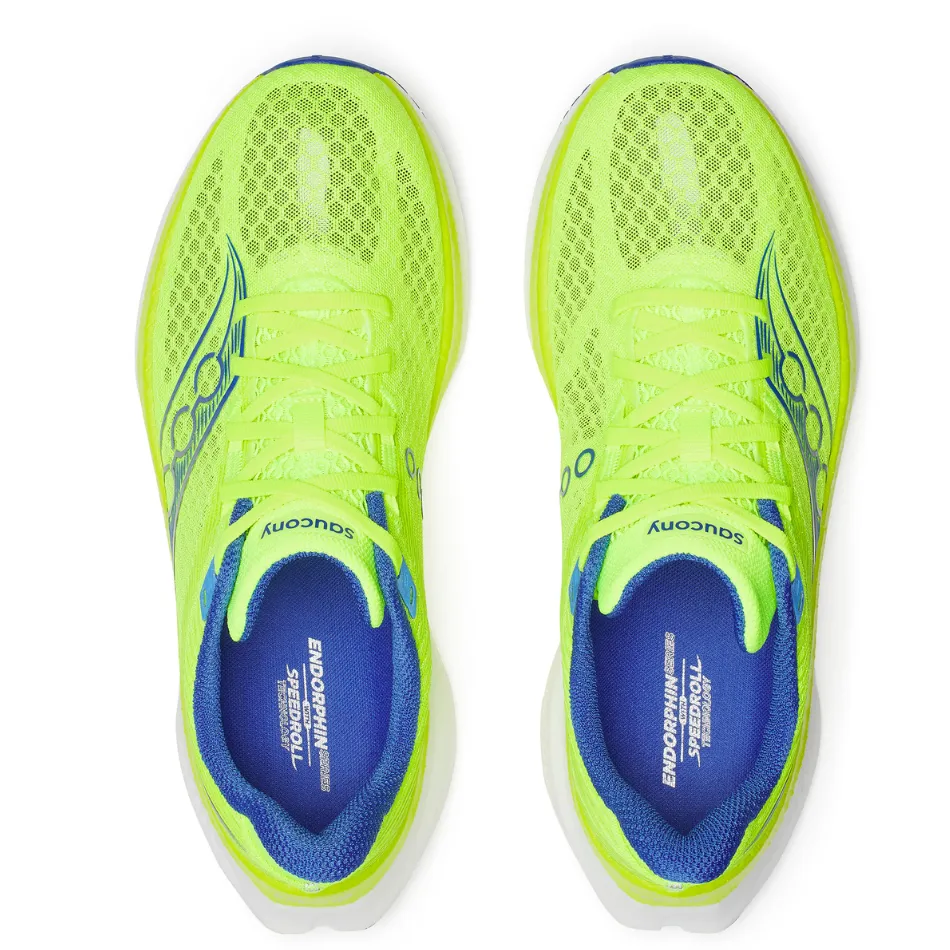 Saucony Men's Endorphin Speed 5 Running Shoes in Citron/Lapis - Online Exclusive modern - style