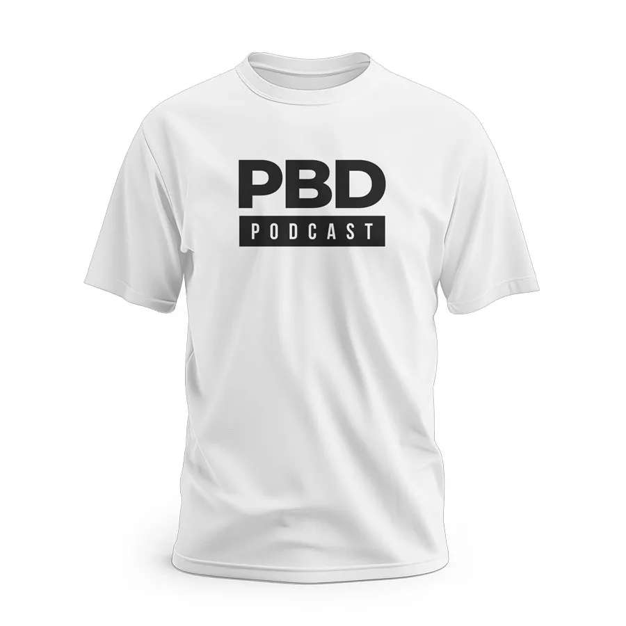 PBD Podcast White Short Sleeve T-Shirt Fashion Top