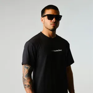 Soft Cotton Feel Basic Top Men's Tarkine Ultra-Eco Run Tee (Black Original/Standard Thickness)