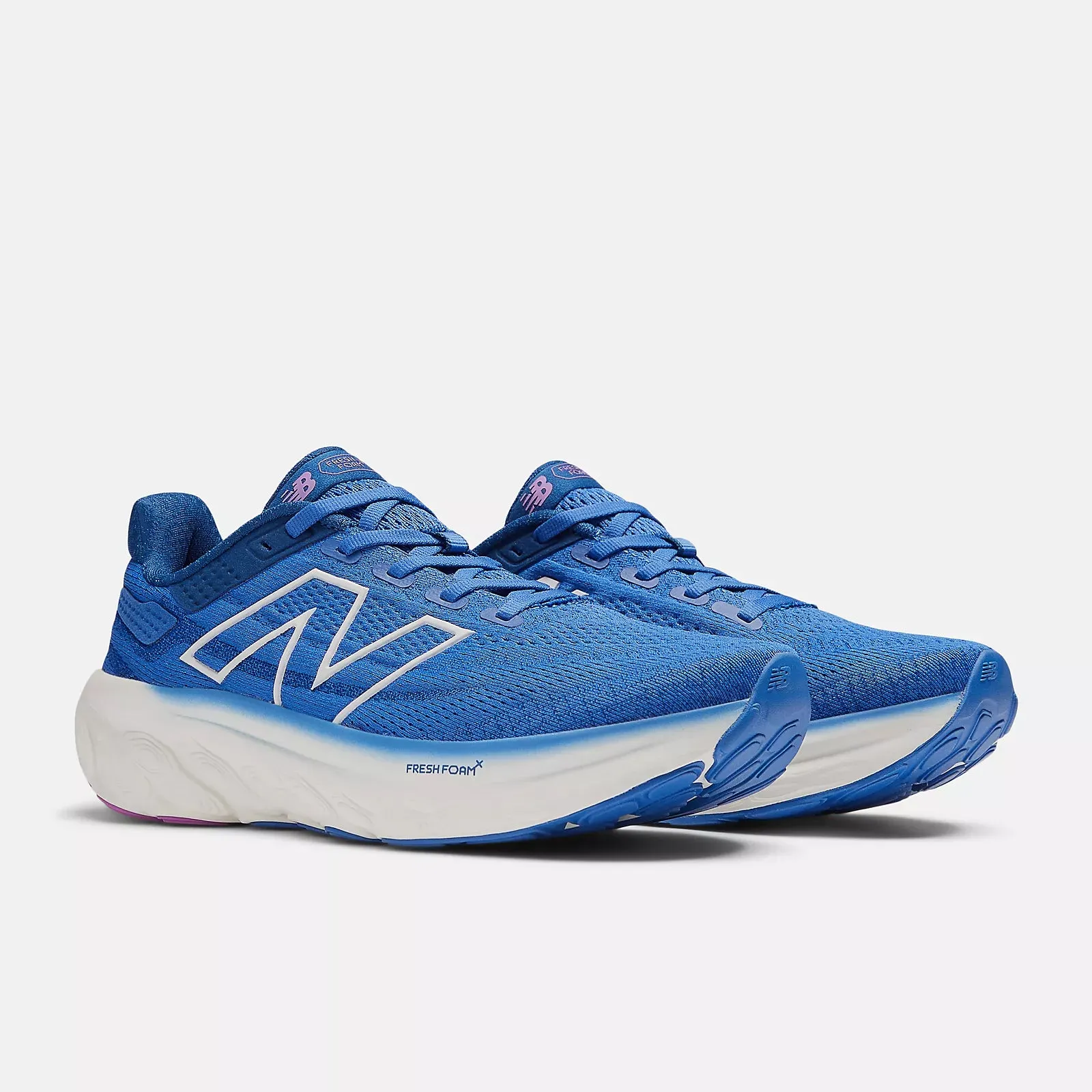 New Balance Women's 1080v13 Running Shoes Marine Blue / Sea Salt Heel Cushioning athletes' choice