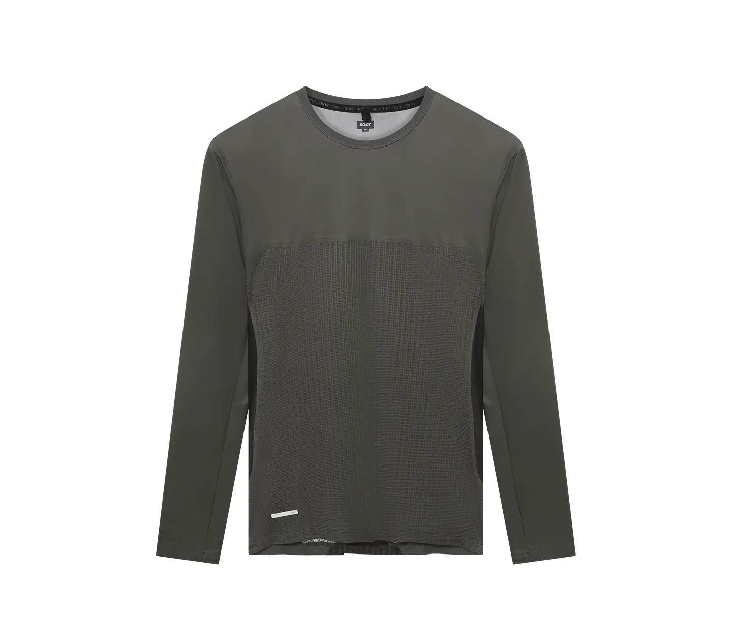 Versatile Outfit Men's Long Sleeve Hot Weather T | Black/Forest Grey