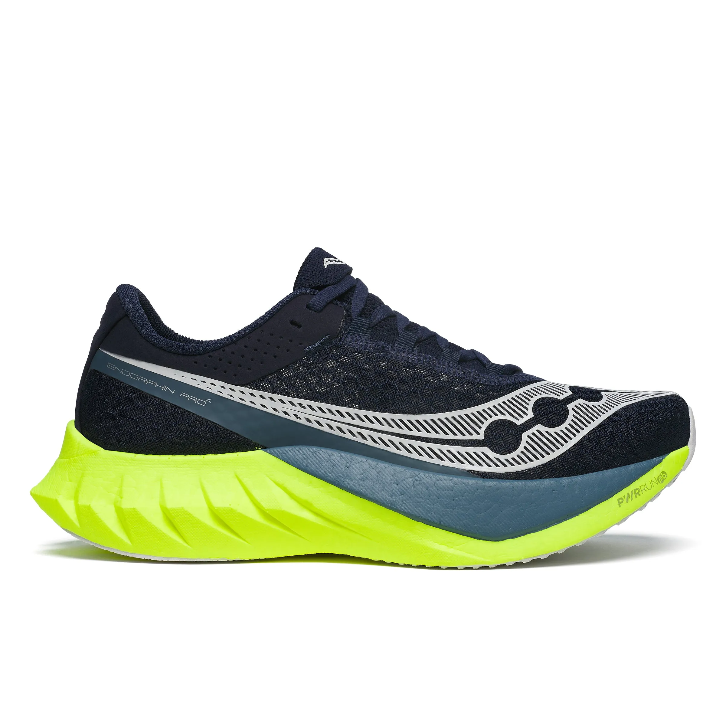 Men's Endorphin Pro 4 (222 - Navy/Citron) Abrasion Resistant Toe