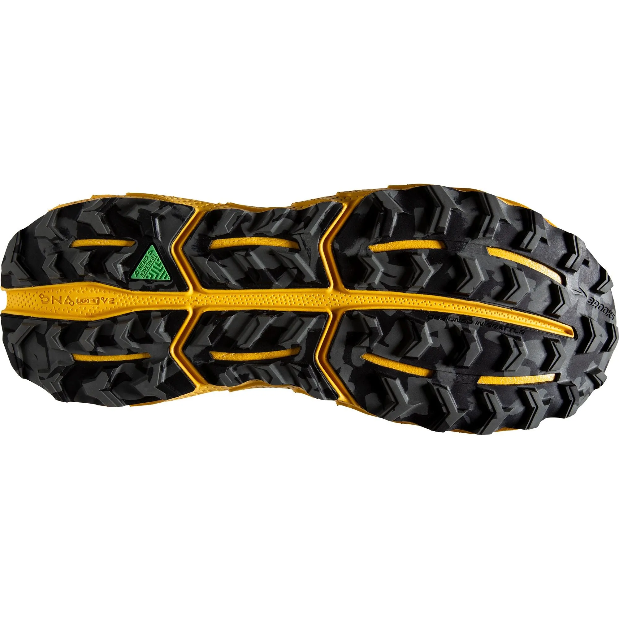 Multi Density Foam wide width trail shoes Brooks Cascadia 17 Mens Trail Running Shoes - Grey