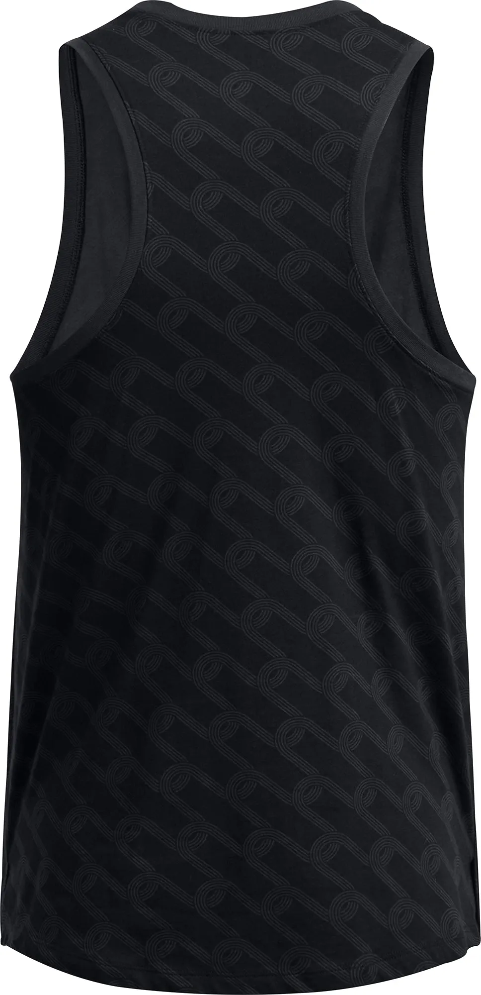 Under Armour Run Anywhere Mens Running Vest - Black Layered Neckline Design