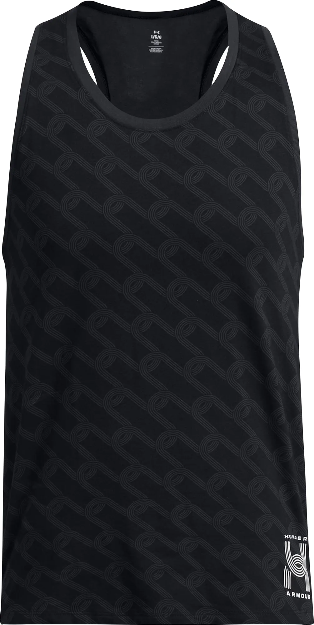 Under Armour Run Anywhere Mens Running Vest - Black Adaptive Flex Panels Shock Resistant