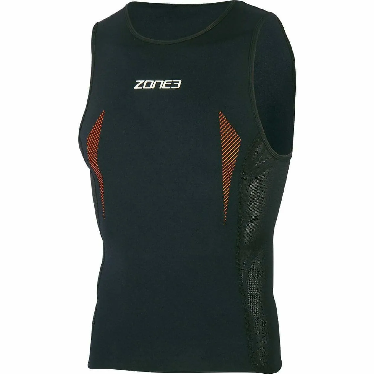 Zone3 Swim-Top Mens Sleeveless Top - Black military base Visible