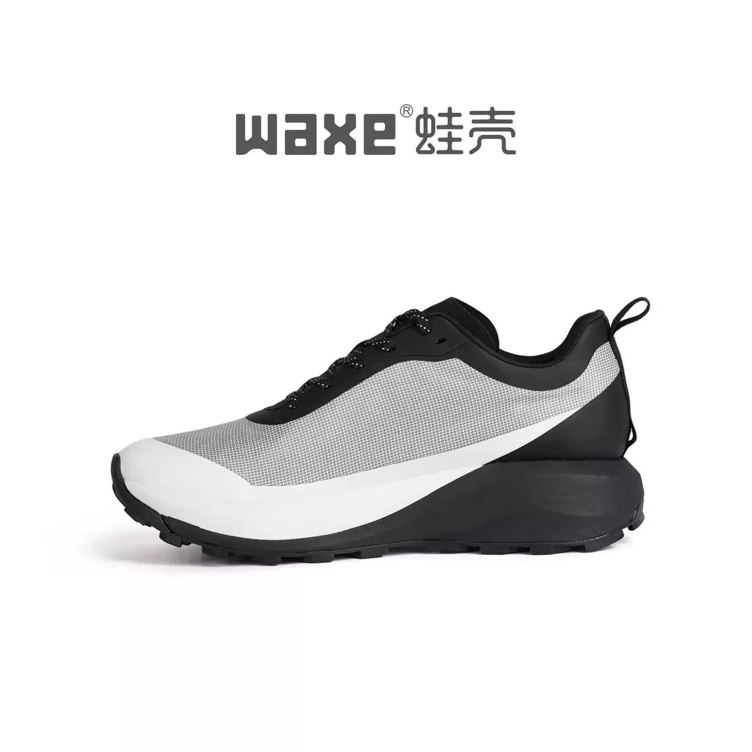 reflective trail sneakers Waxe 095 Dyneema Carbon Plated Trail Running Shoes (Frost White)