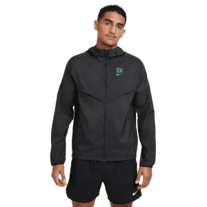 Nike Men's Dri-FIT Kipchoge Windrunner Jacket Black / Stadium Green Compressed Packaging Performance Optimized Fit