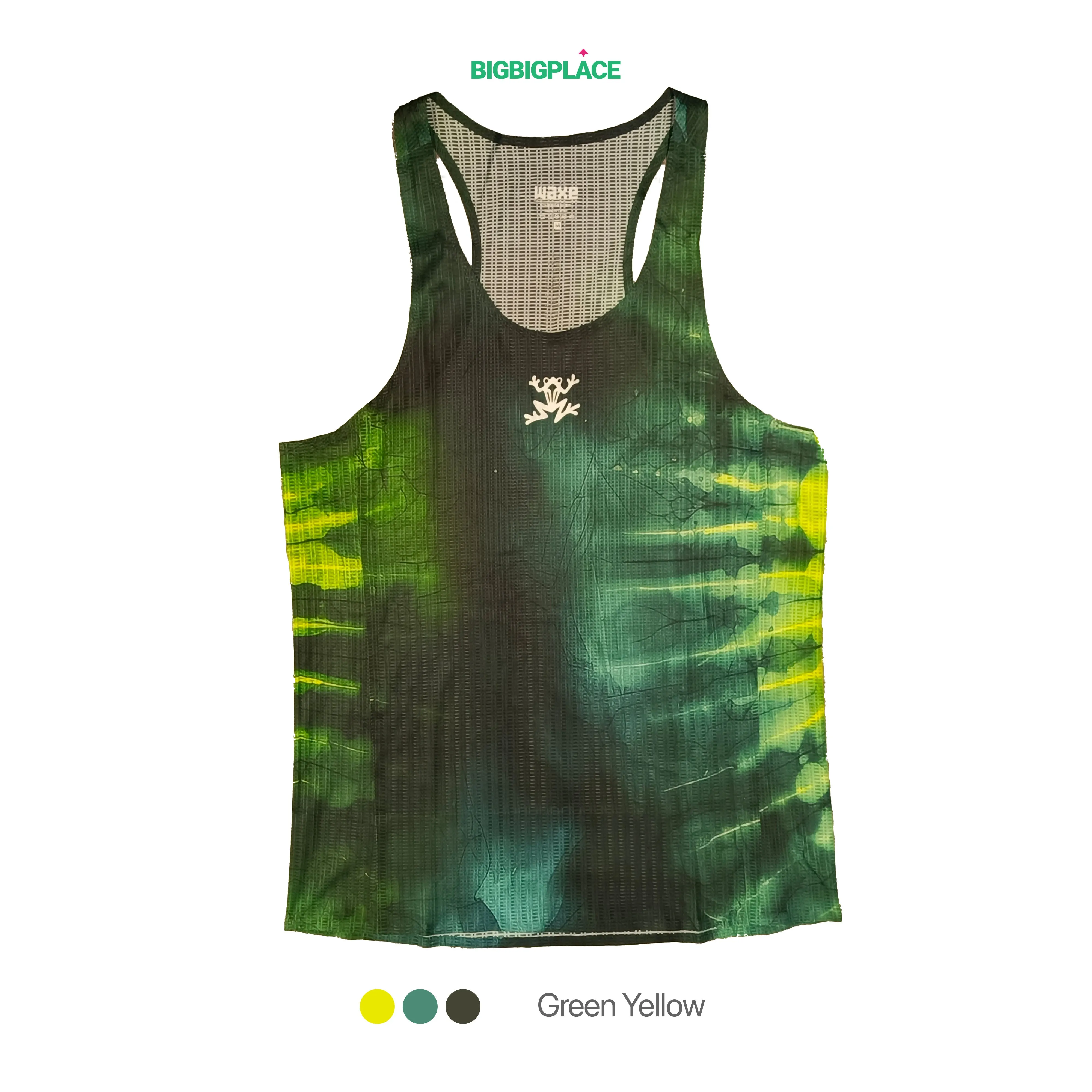 NonBindingCollar FourWayStretchClothing Waxe Men's Running Singlet