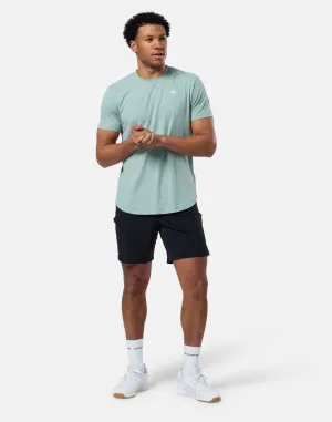Gym   Coffee Tee (Mens) - Summer Green sporty wear Non Restrictive Cut