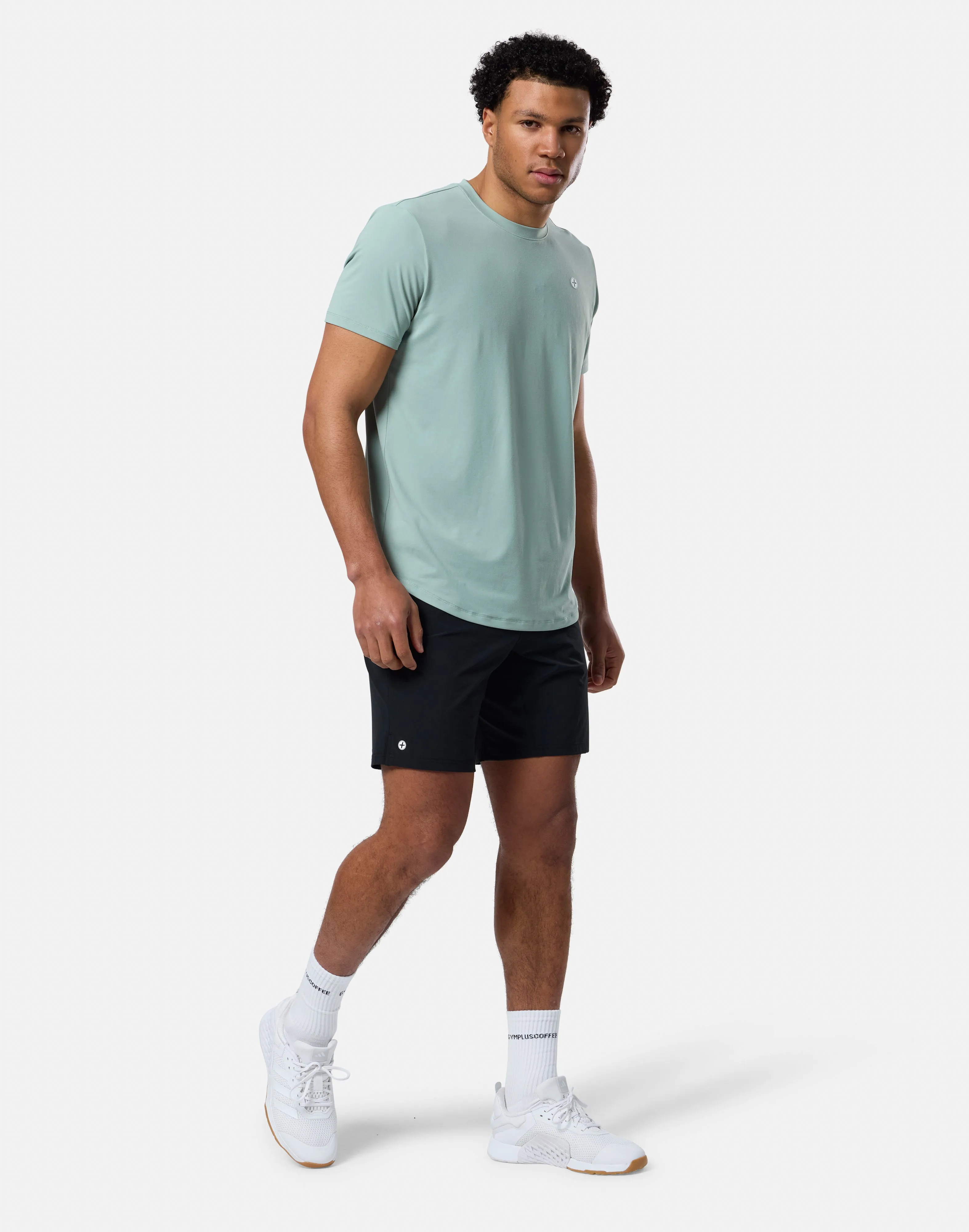 Lightweight Material Versatile Wardrobe Piece Gym   Coffee Tee (Mens) - Summer Green