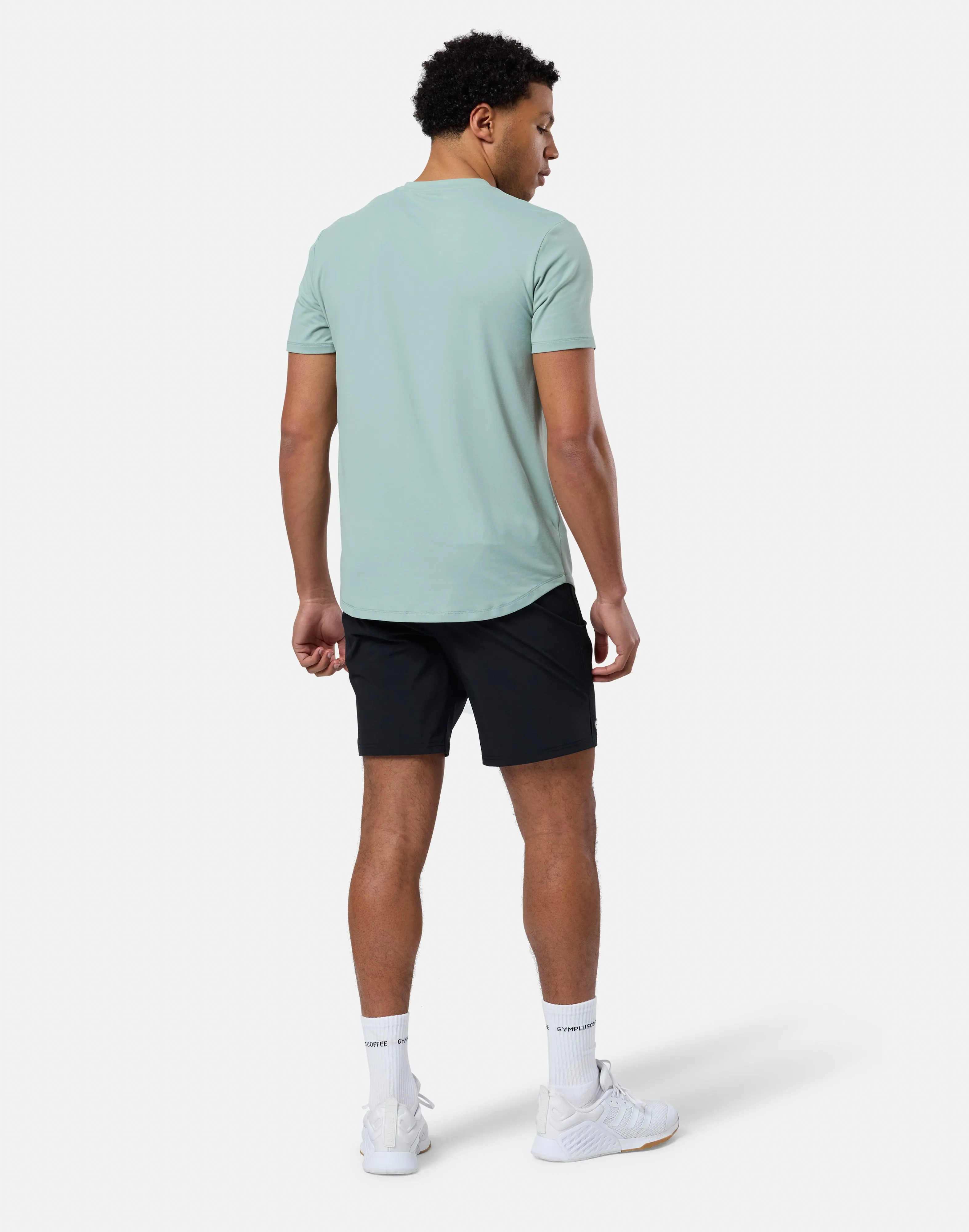 Gym   Coffee Tee (Mens) - Summer Green Easy Comfort Urban Comfort