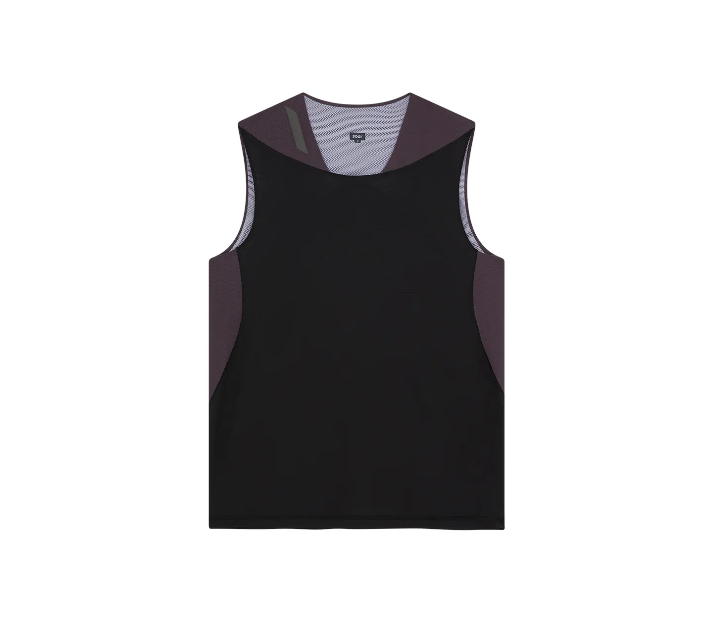 Soft Lining Layered Sleeve Construction Men's Singlet | Black/Forest Grey