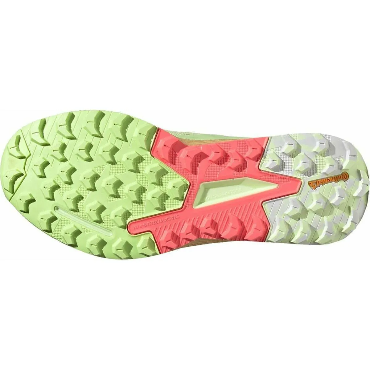 adidas Terrex Agravic Flow 2 Womens Trail Running Shoes - Yellow speed trail running shoes Toe Guard