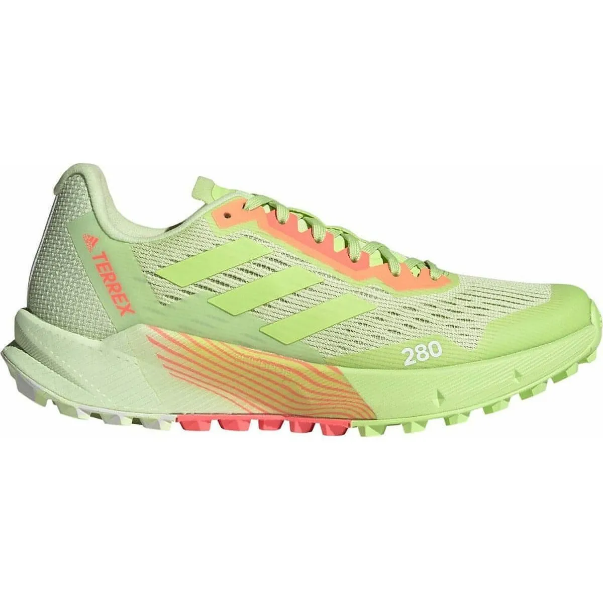 hybrid running sneakers All Terrain Grip adidas Terrex Agravic Flow 2 Womens Trail Running Shoes - Yellow