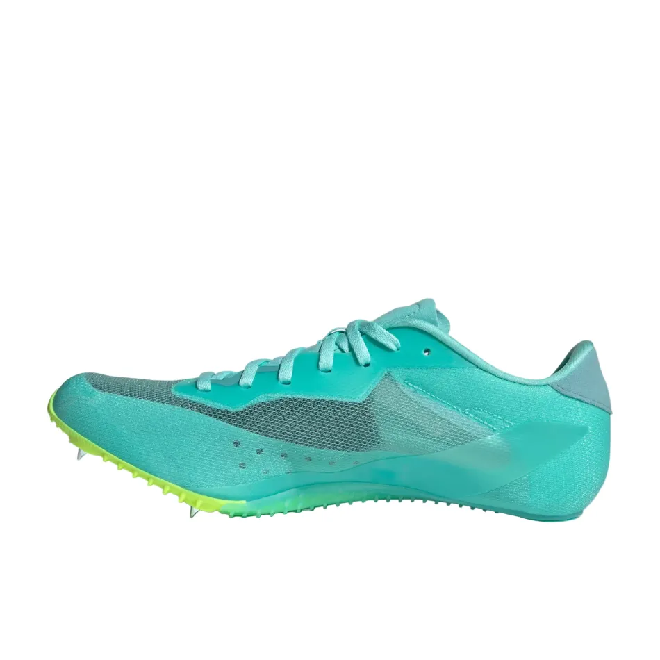 Adidas Unisex Sprintstar Track Spikes in Flash Aqua/Cloud White/Lucid Lemon AW25 Motion Guidance Technology performance - maximized shoes