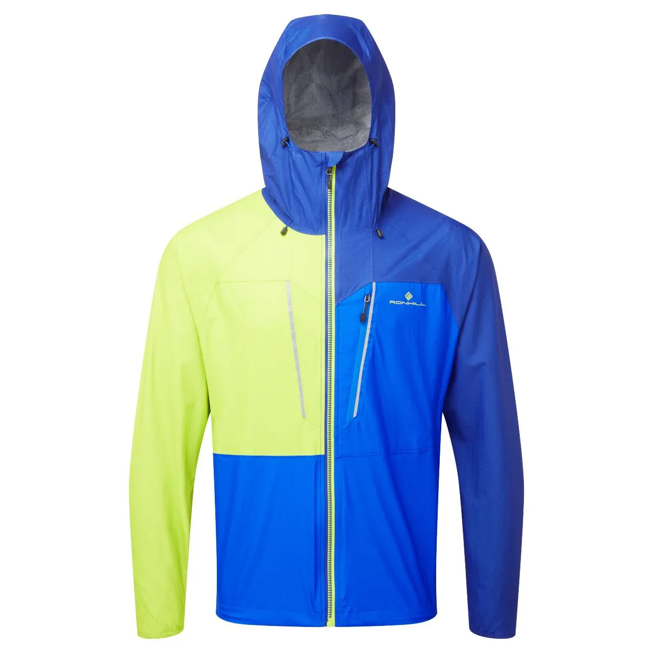 Ronhill Tech Fortify Jacket (Mens) - Ocean/Citrus Lightweight Design nurses