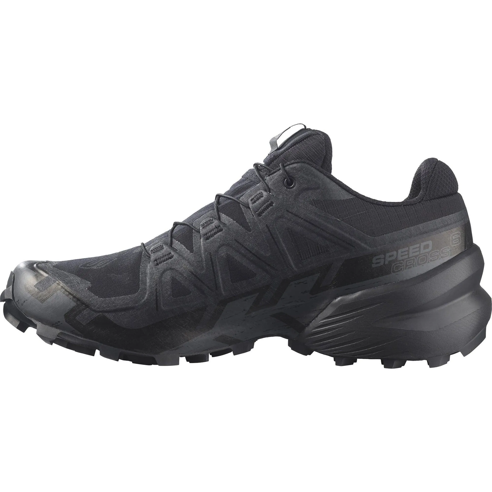 Salomon Speedcross 6 GORE-TEX Mens Trail Running Shoes - Black Water Resistant Trail Shoes