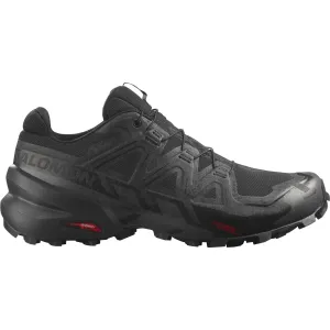 Salomon Speedcross 6 GORE-TEX Mens Trail Running Shoes - Black Durable Mesh Fabric Contoured Footbed