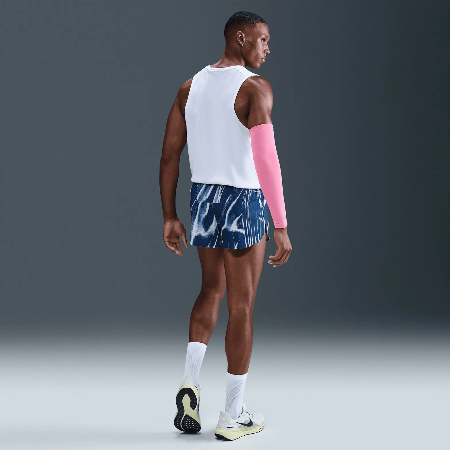 Men's Dri-FIT AeroSwift ADV 2 Inch Running Shorts Coastal Blue / White Plus Size Sneakers