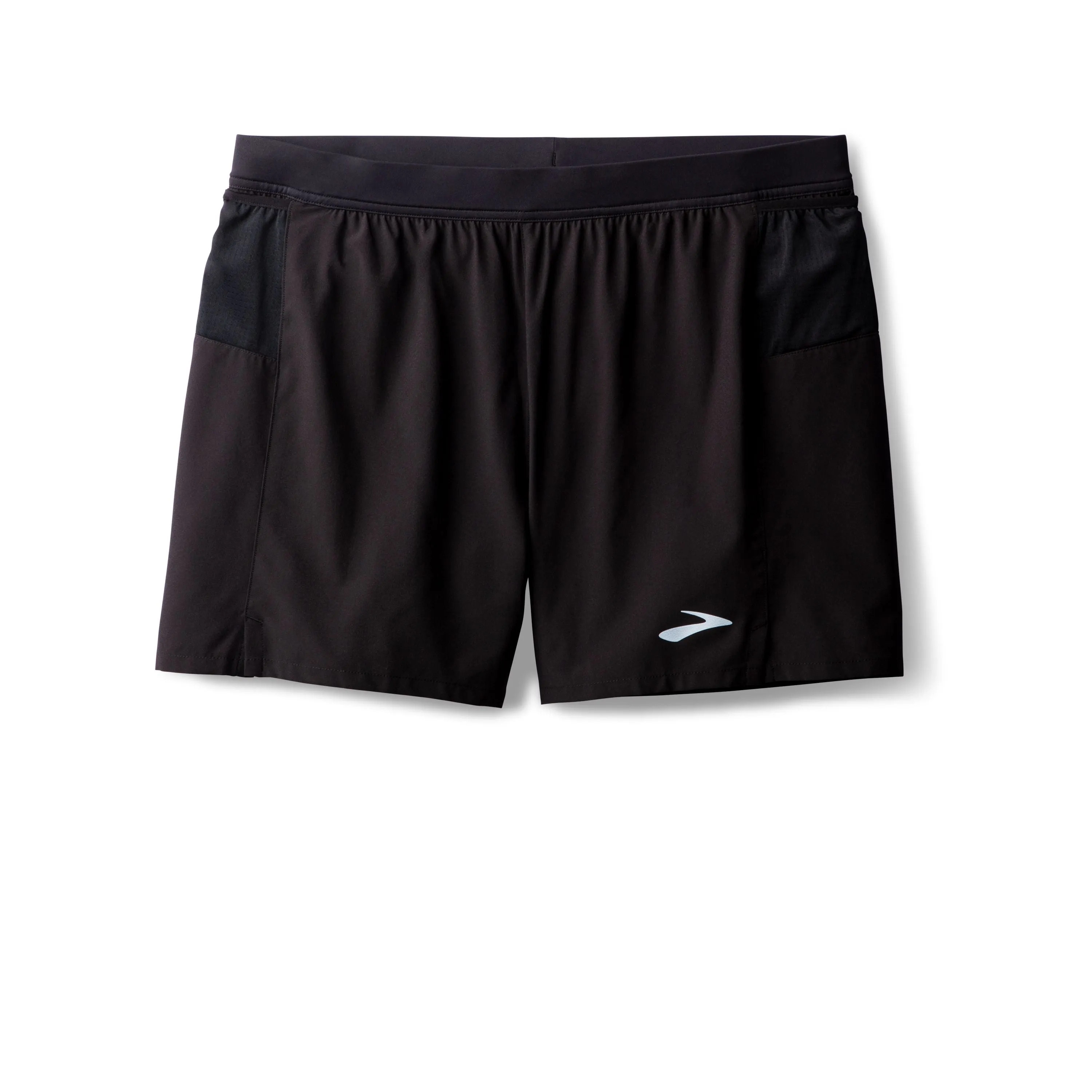 Brooks | Journey 5" Shorts | Men's | Black Flatlock Seam Technology