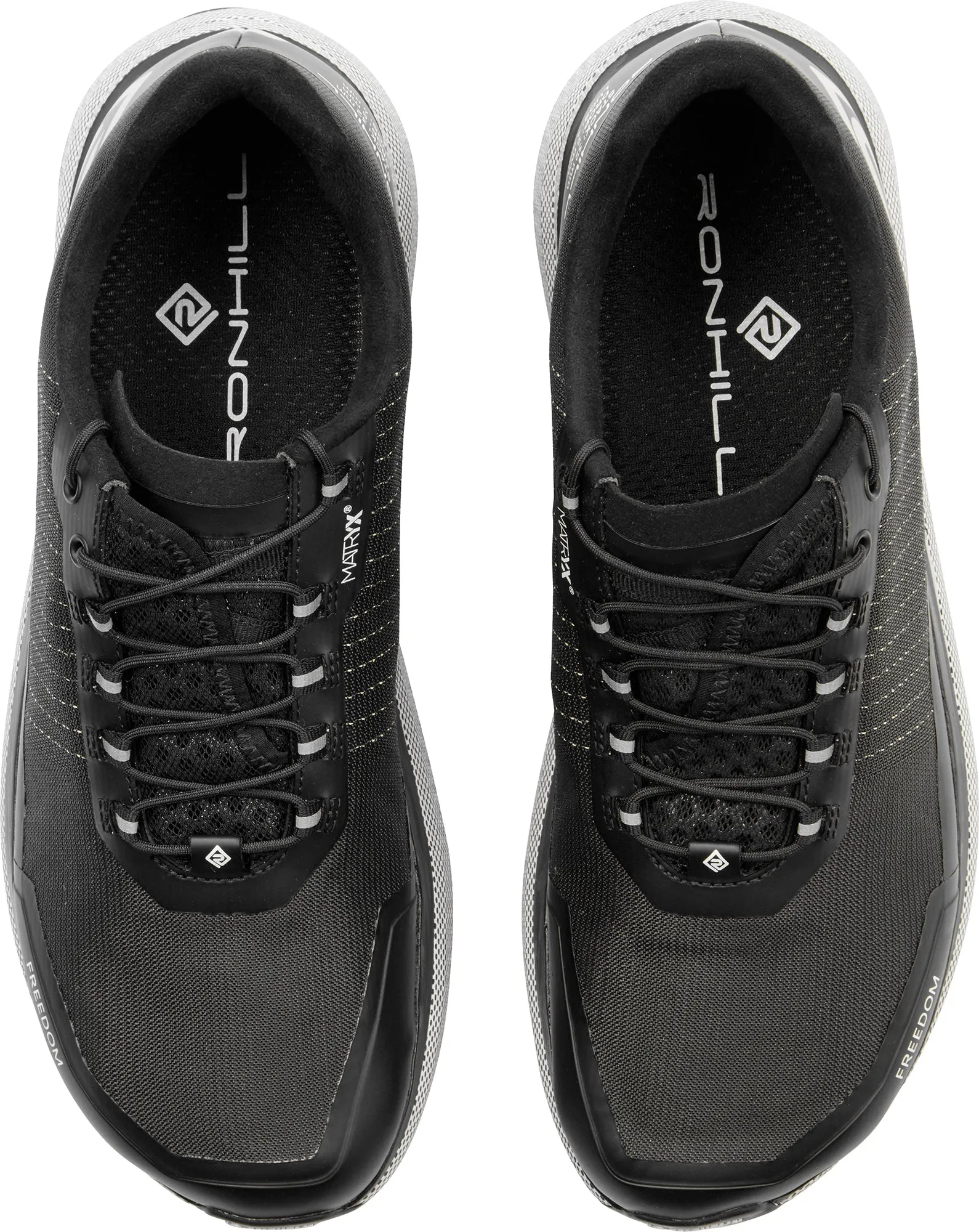 Ronhill Freedom Mens Trail Running Shoes - Black energy foam trail shoes Eco Durable Outsole