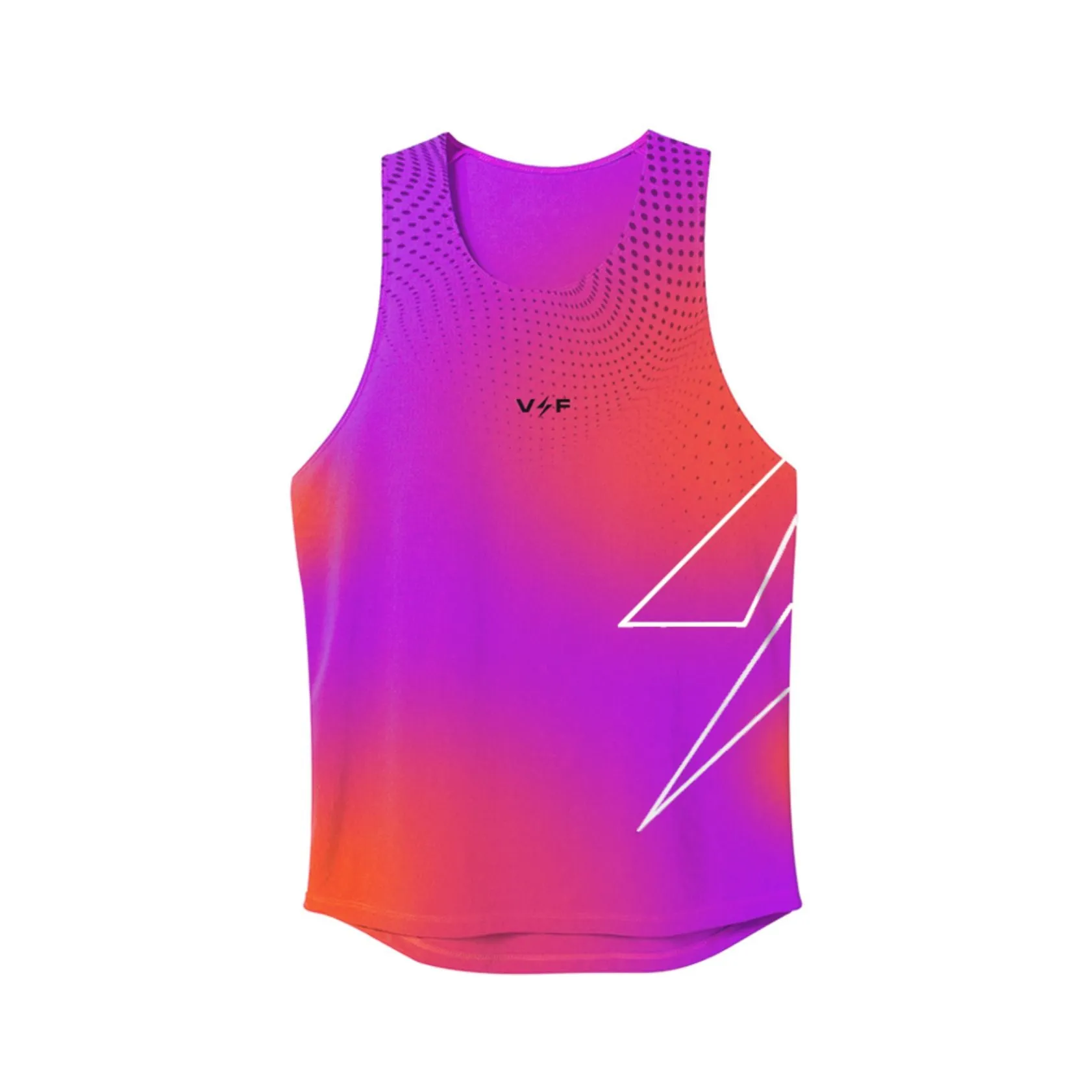 Casual Fit Compact Packable Design Volt and Fast FAST Tank - Purple/Orange