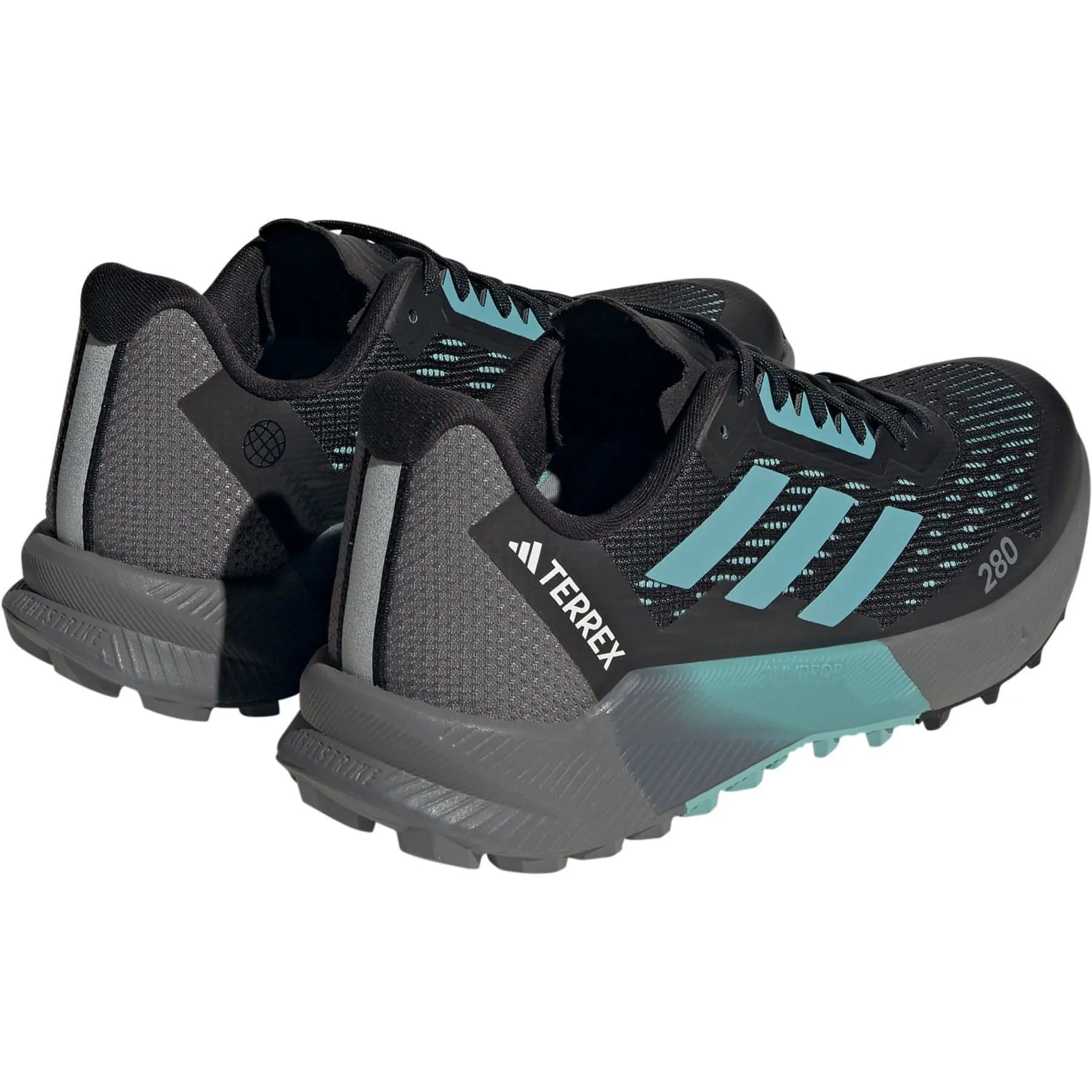 adidas Terrex Agravic Flow 2.0 Womens Running Shoes - Black Water Resistant Lining