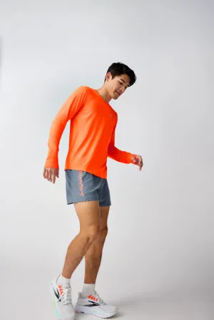 athletic clothing Antibacterial Brooks | Journey 5" Shorts | Men's | Storm/Speed Logo