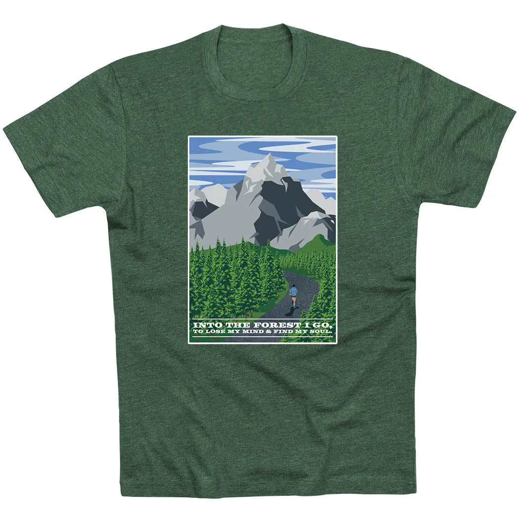 FadeResistant Running Short Sleeve T-Shirt - Into the Forest