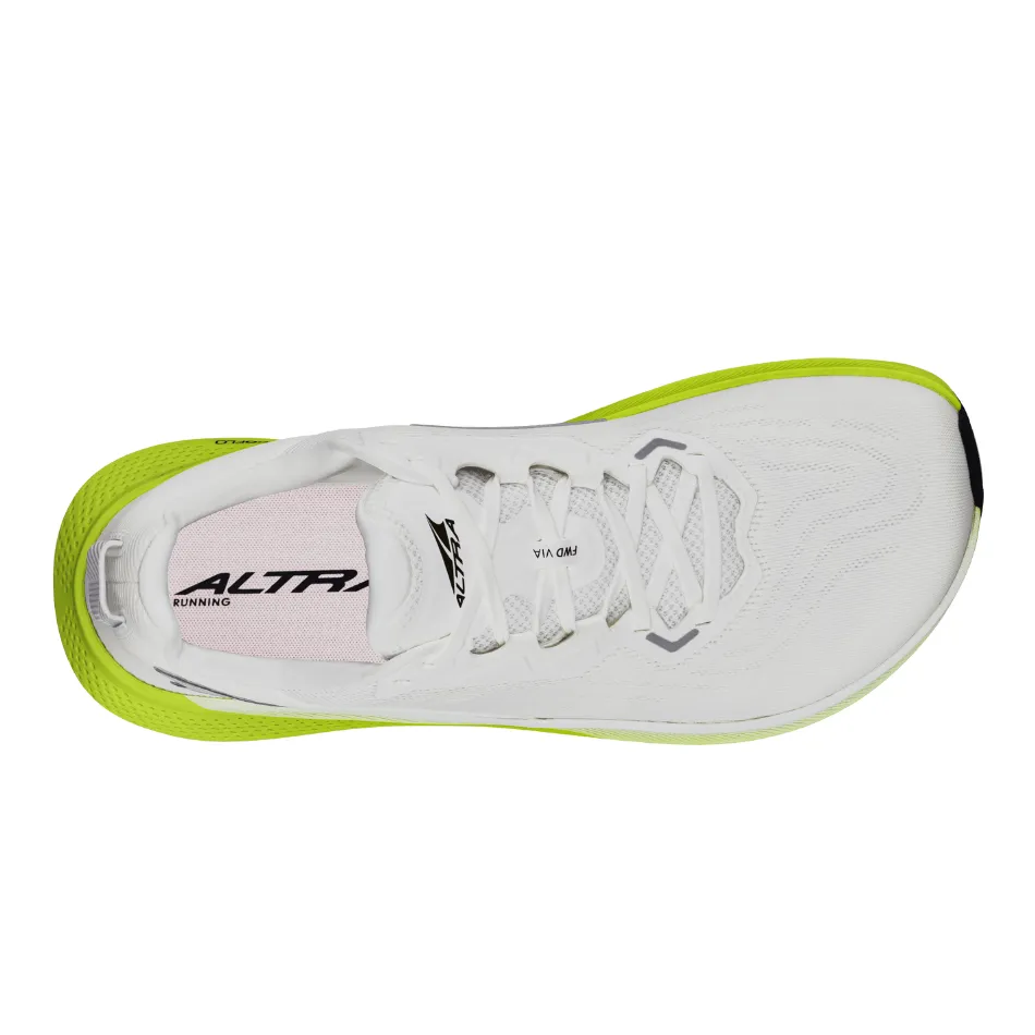 outdoor - friendly running shoes Altra Men's FWD Via Running Shoes in White/Lime AW25