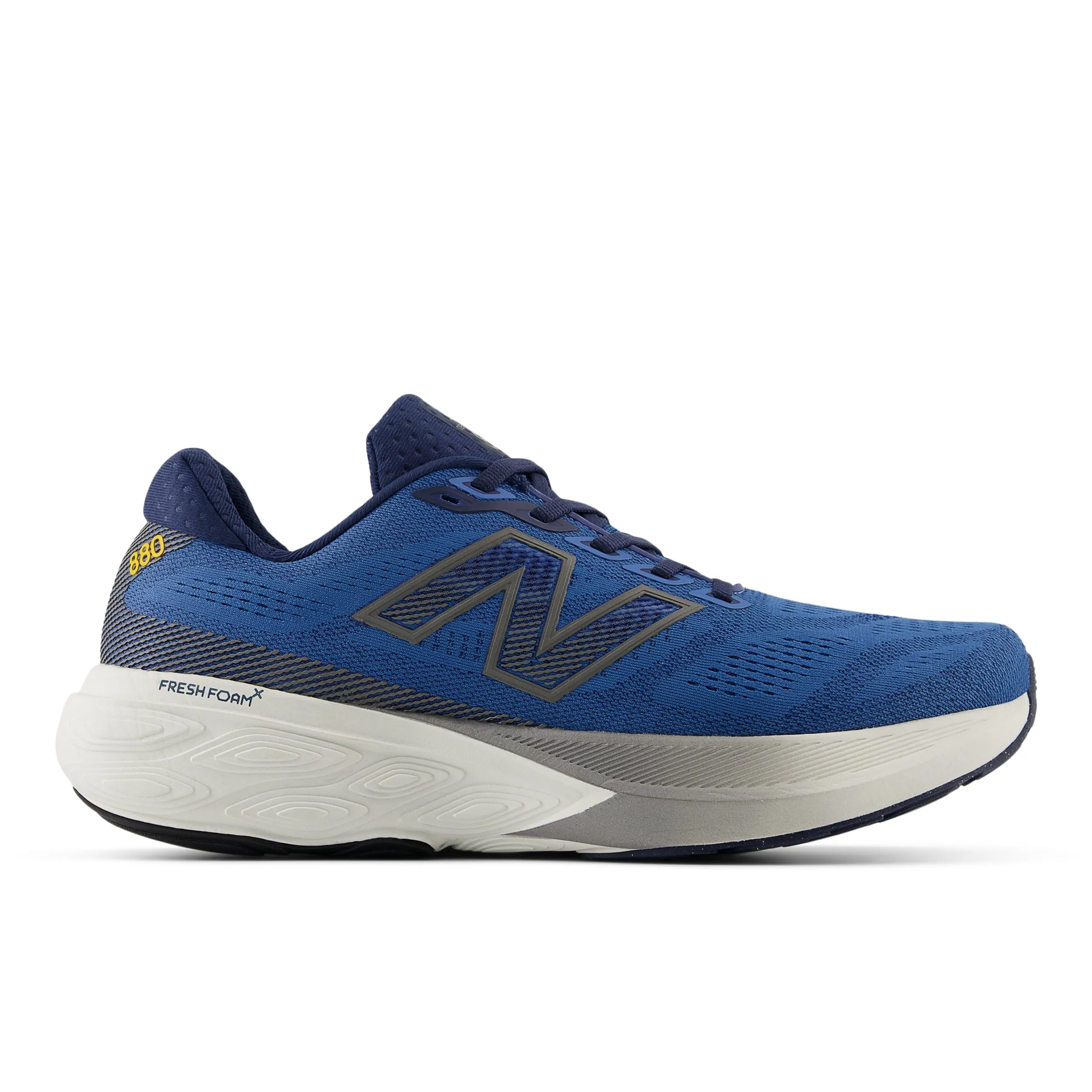Men's Fresh Foam X 880v15 (I - Sea Stone/NB Navy/Marmalade) running in hilly terrain shoes