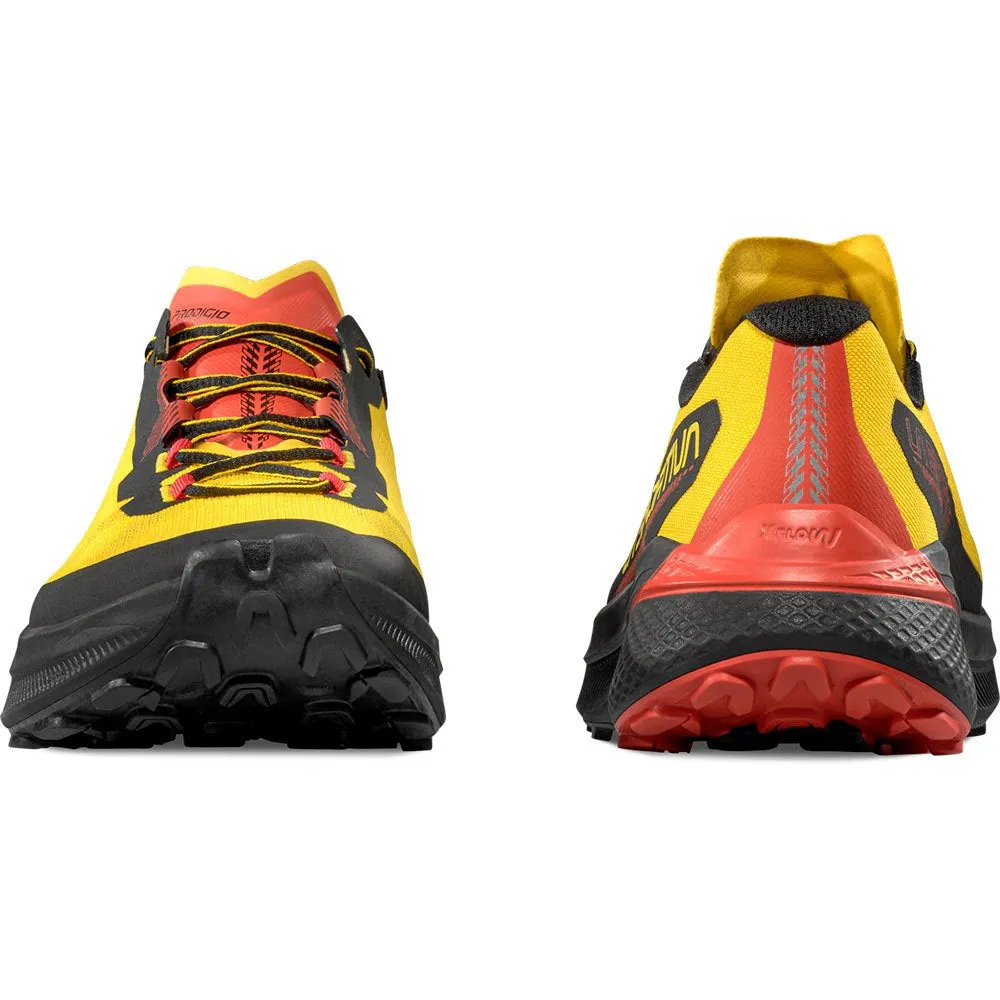 rocky trail running shoes La Sportiva Men's Prodigio Trail Running Shoes Yellow / Black